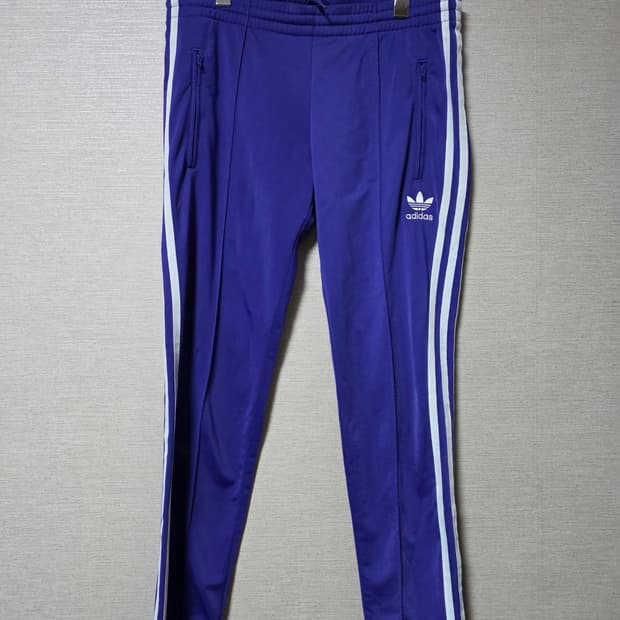 아디다스 저지 츄리닝바지 트레이닝바지 남보라