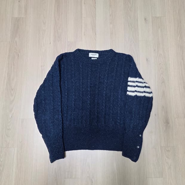 [4]24ss 톰브라운 케이블 니트 네이비