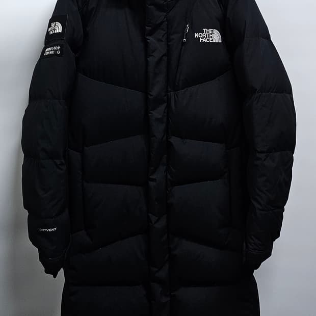 노스페이스 드라이벤트 구스롱패딩 S 90