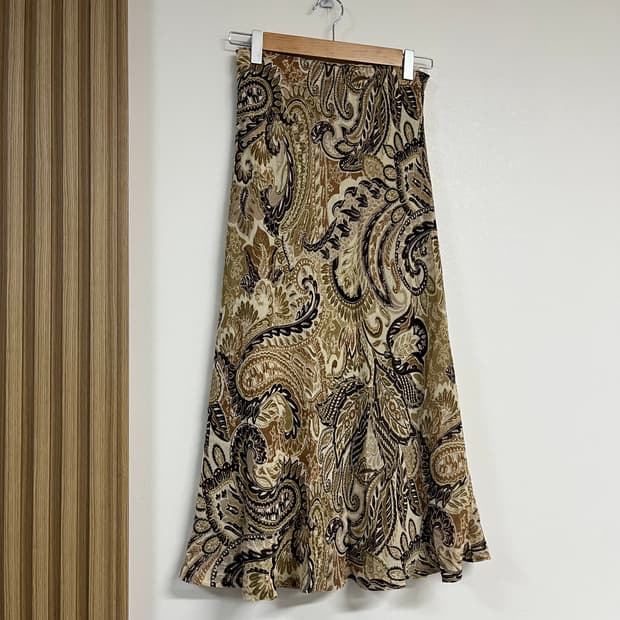 페이즐리 롱스커트