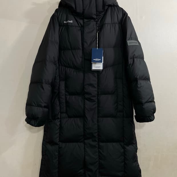 [새상품] 몽벨 덕다운 롱 푸퍼 파카 자켓 롱패딩 블랙
