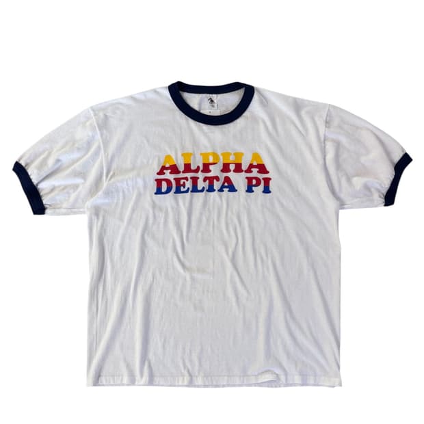 alpha delta pi 프린팅 링거티