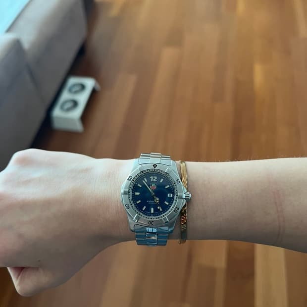 태그호이어 여성 시계청판 쿼츠 wk1213 