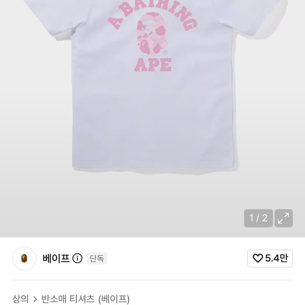 베이프 파스텔 컬러 카모