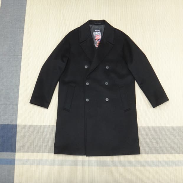 (L) 인사일런스 울 캐시미어 더블 롱코트 새제품