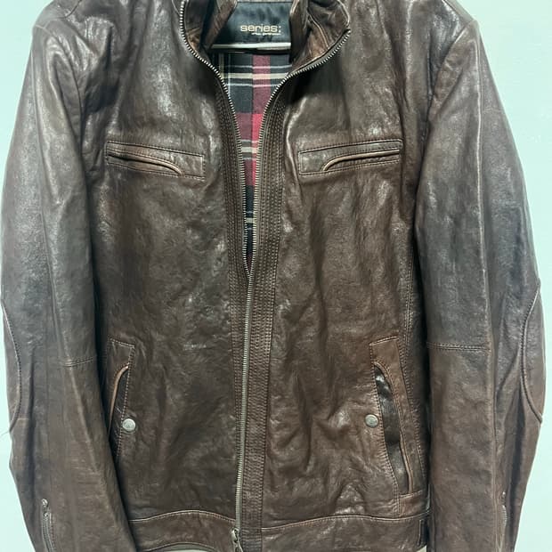 시리즈 Series 브라운 가죽 자켓