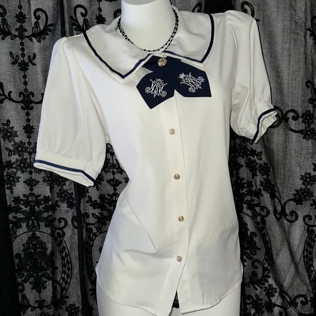 Deep Navy Marine Blouse