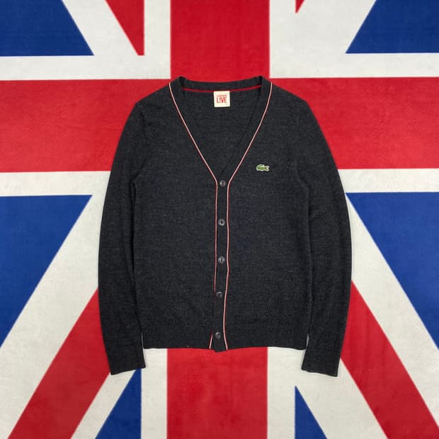 라코스테 가디건 95 실측 S  