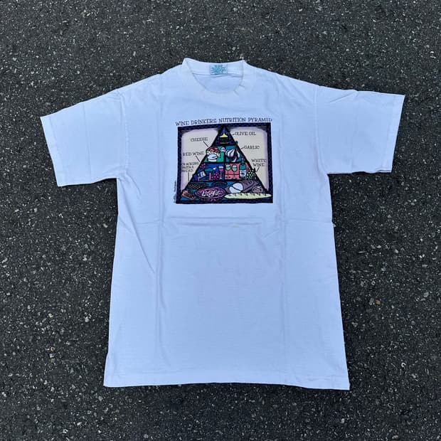 [빈티지] •90s Wine Pyramid T-Shirt