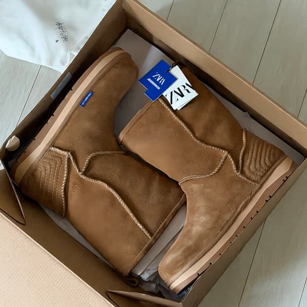 자라 x 아더에러 스웨이드 앵클 부츠 EU40