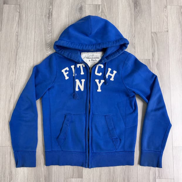아베크롬비 블루 후드집업