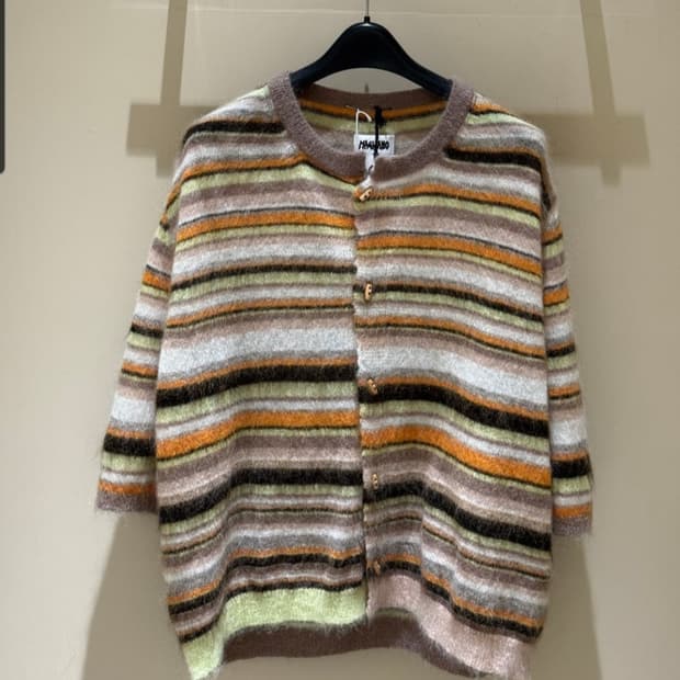 마리아노 프레키 숏 슬리브 가디건