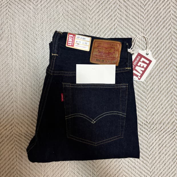 [30X32] 리바이스 LVC 1954 501Z XX 셀비지 데님 진