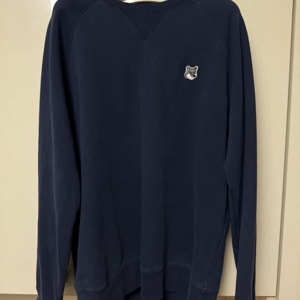 메종키츠네 맨투맨 네이비 L(100~105)