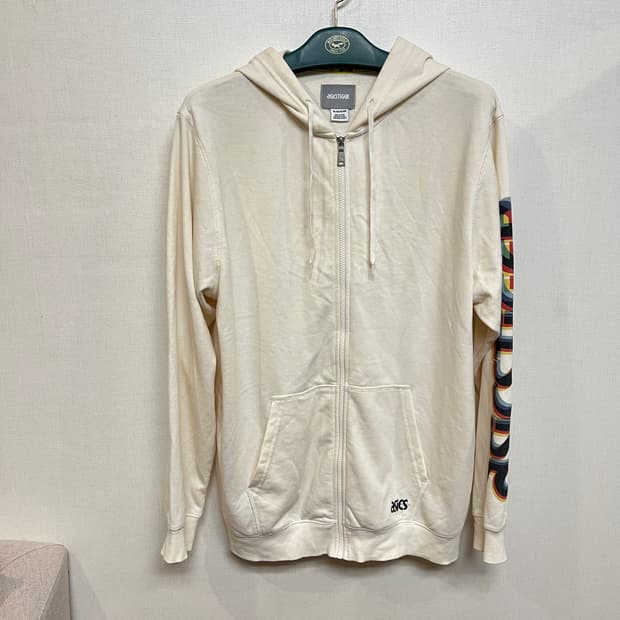 (XL) 아식스타이거 아이보리 프린팅 후드집업