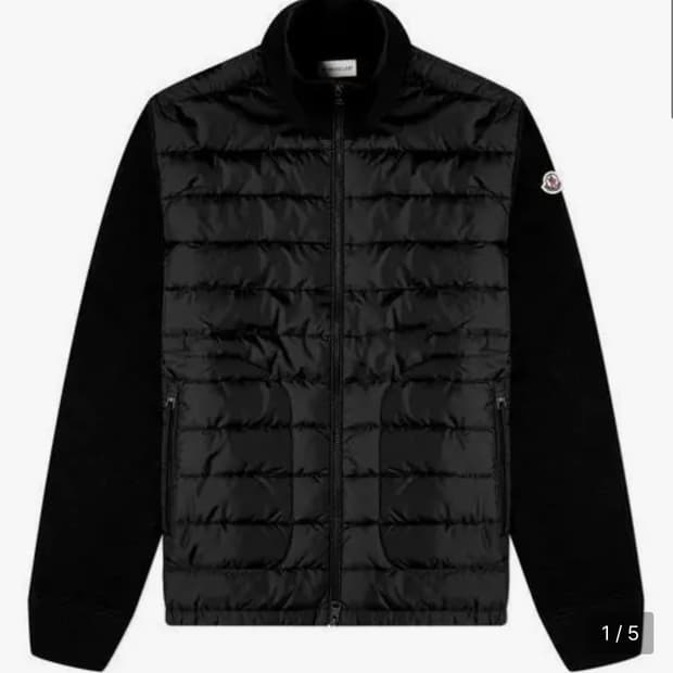 몽클레어 남성 트리콧 가디건 팝니다 블랙 M사이즈 25ss