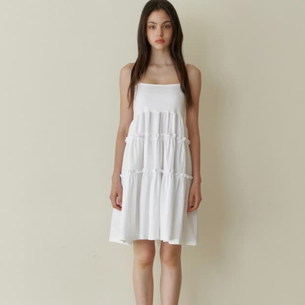 Kindababy Cancan shirring mini dress