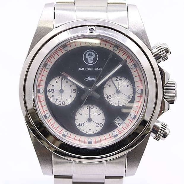 스투시 X 잼 홈 메이드 크로노그래프 시계