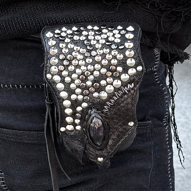 KMRii Studded Cigarette Belt Pouch