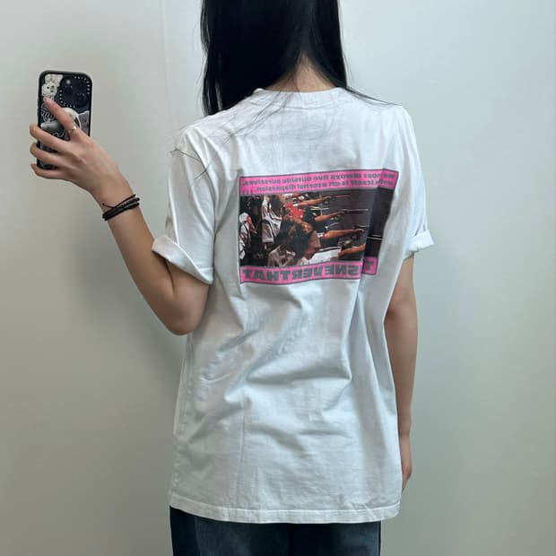 디스이즈네버댓 화이트 반팔 티셔츠
