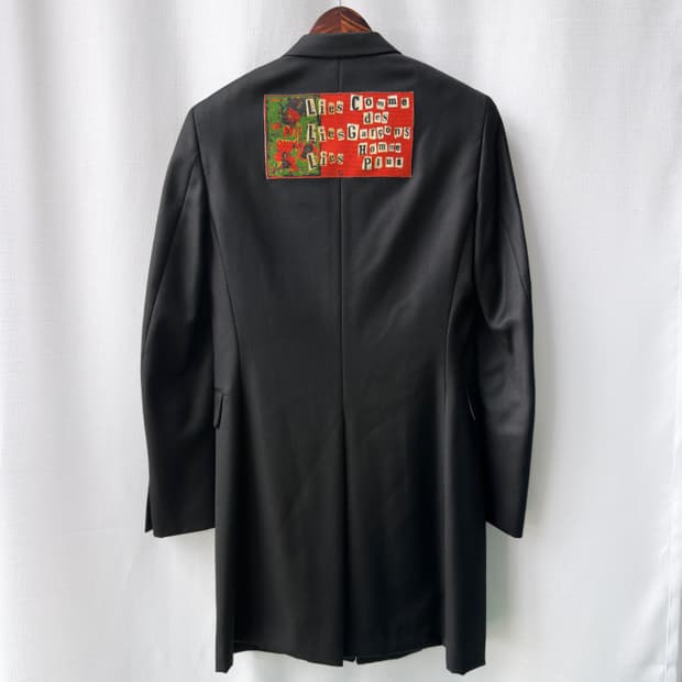 꼼데가르송 옴므 플러스 아카이브 08AW Lies 패치 롱 자켓 SS