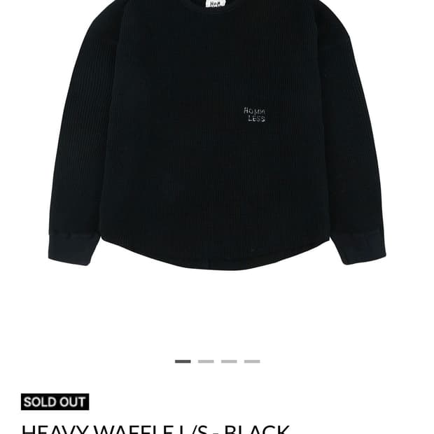 홈리스 와플 긴팔티
