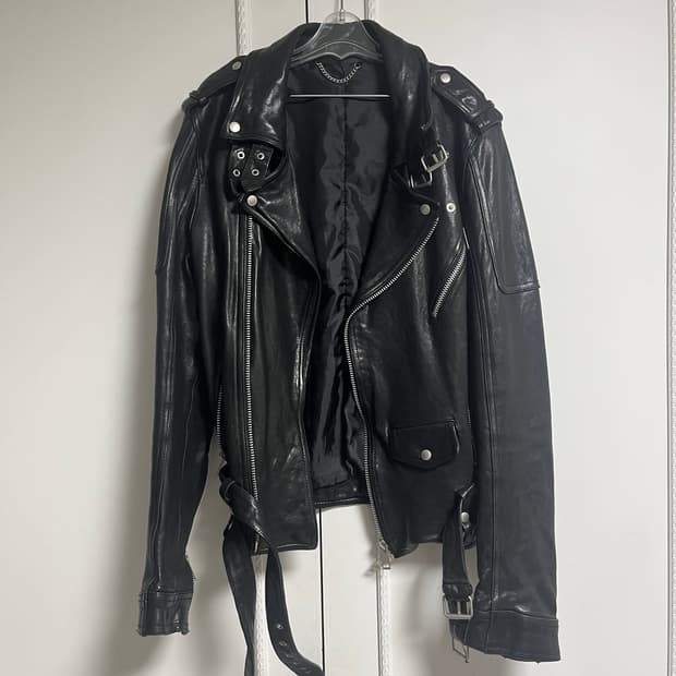 양가죽 라이더 자켓 고스펑크 락시크