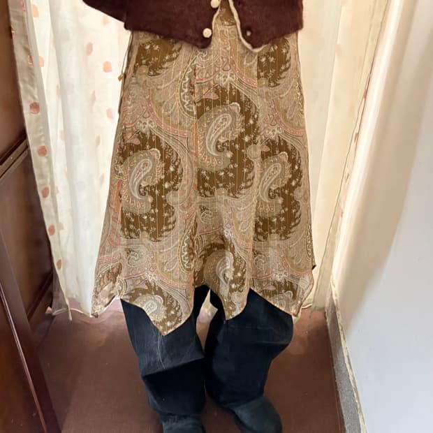 Japanese vintage ethnic pattern skirt