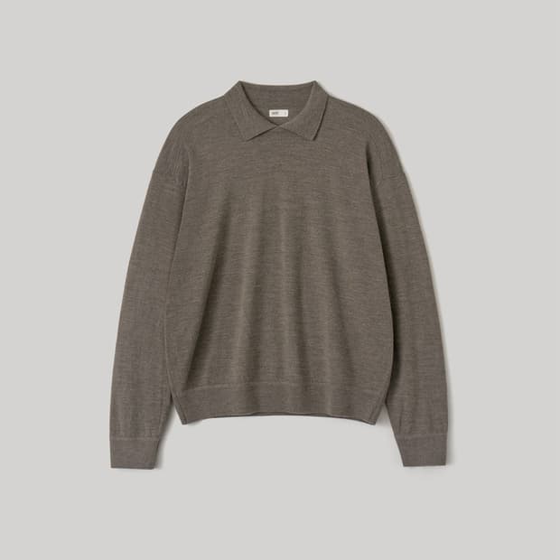 어나더오피스 Soutien 수티앵 칼라 니트 풀오버 (Earth)