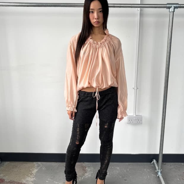 Zucca 울 데미지 레깅스 팬츠