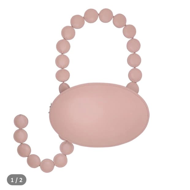 [2회 착용] bambole 밤볼레 백 1 베이지 핑크 _ 원가 47만원