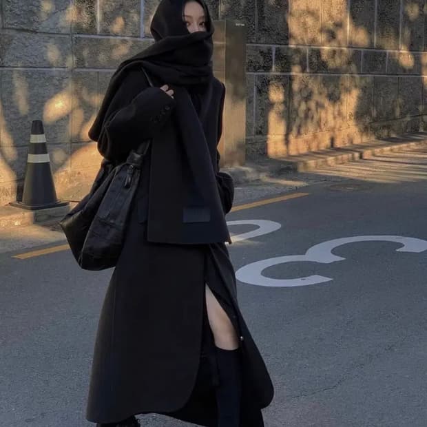 트리밍버드 캐시미어 머플러 딥브라운