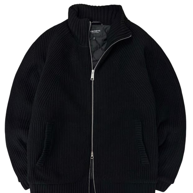 칼하트 WIP 반레이 스웨트 자켓 블랙 (XL) 
