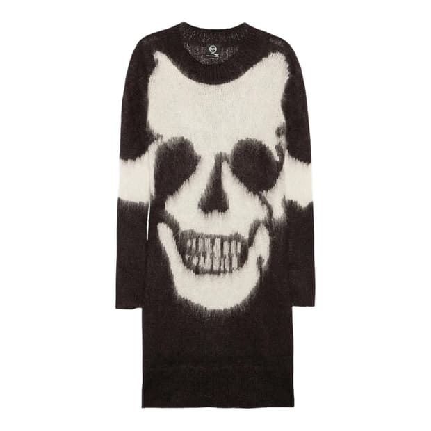 알렉산더 맥퀸 스컬 모헤어 니트