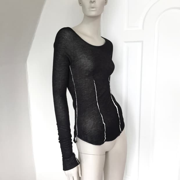 Diesel Two-Tone Slim Soft Knit Top