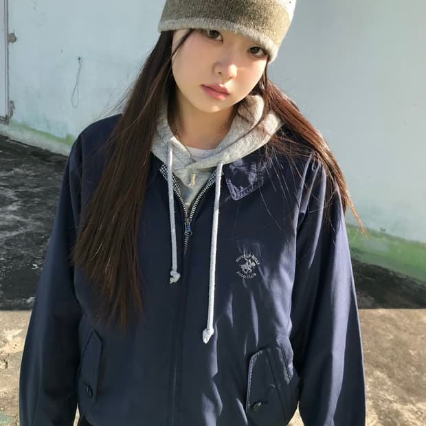 Beverly Hills Polo Club 네이비 집업 자켓 