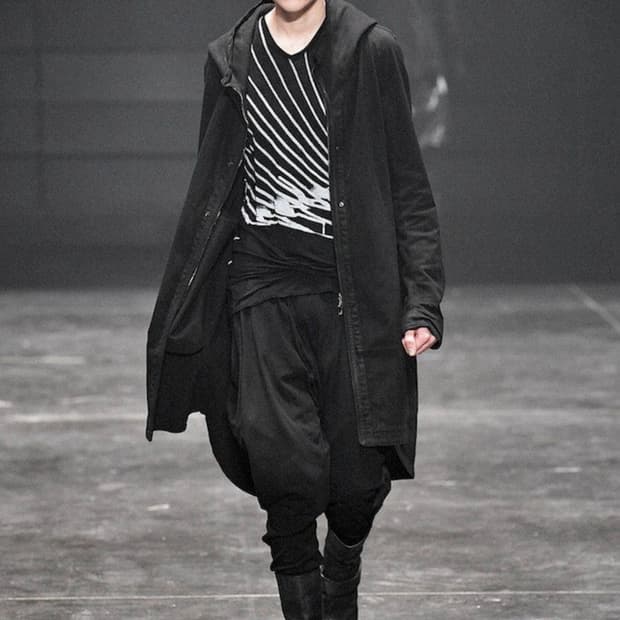 율리우스 12-13fw mods coat noir