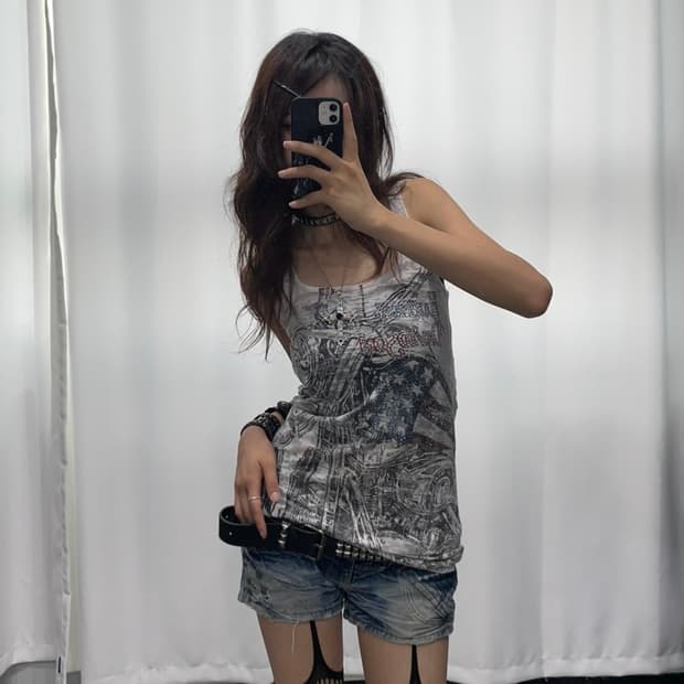 🎸스터드 디테일 데님 숏츠🎸