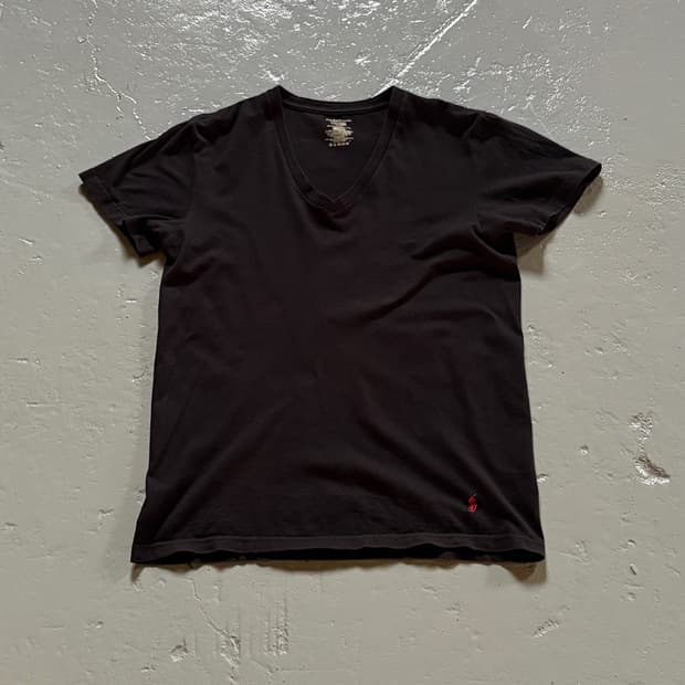 폴로 랄프 로렌(Polo Ralph Lauren) 브이넥 코튼 티셔츠