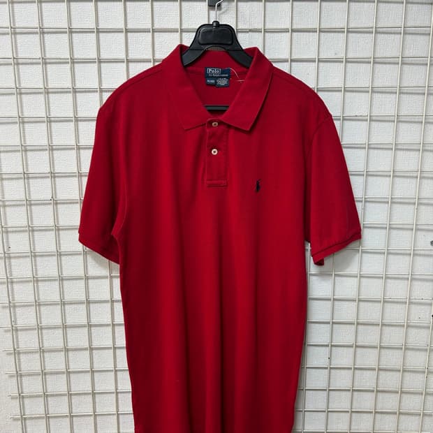 폴로 랄프로렌 레드 카라티 XL