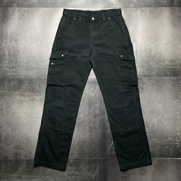 CARHARTT 칼하트B342 블랙 카펜터 카고 워크팬츠 A01398