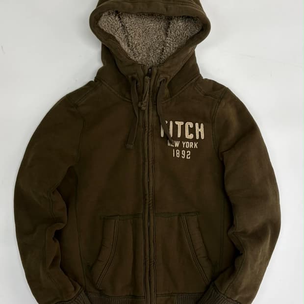 [S] 아베크롬비 y2k 올드스쿨 울프죠 자켓 후드집업