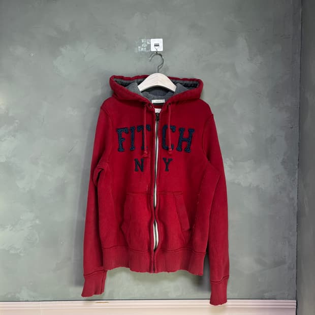 아베크롬비 후드집업 레드