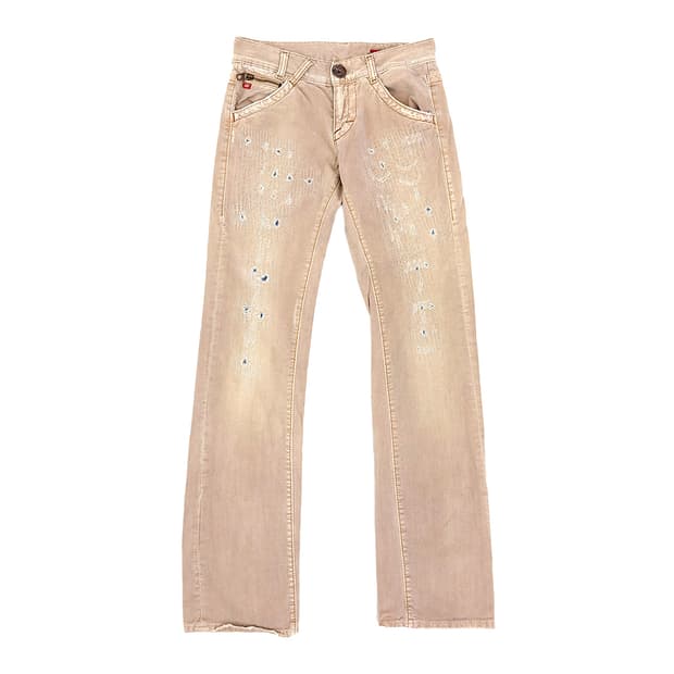 Miss Sixty Distressed Straight Denim/ 25