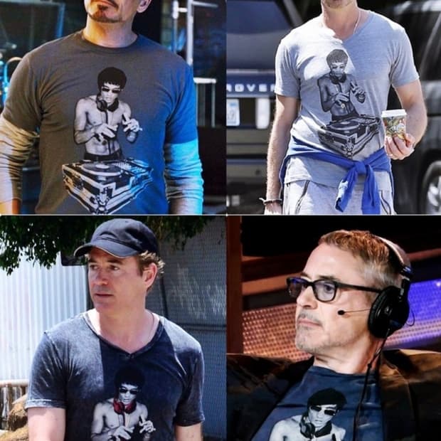 Bruce Lee DJ Turntable T-Shirt