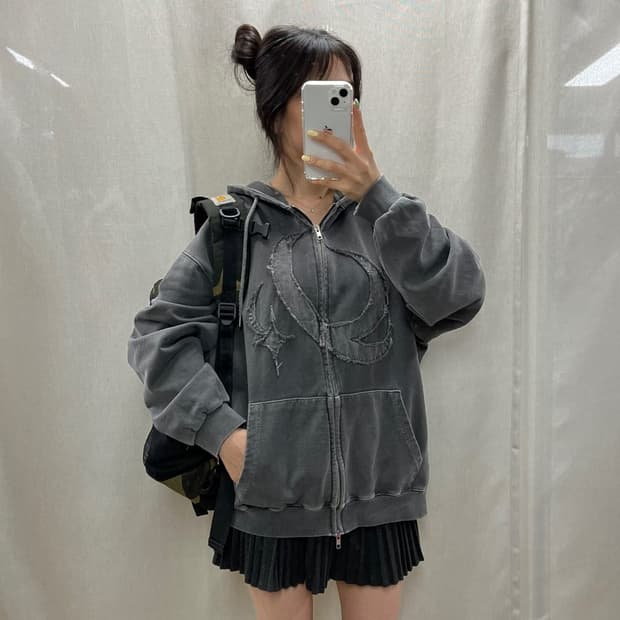 꼼파뇨 후드 집업/#3693