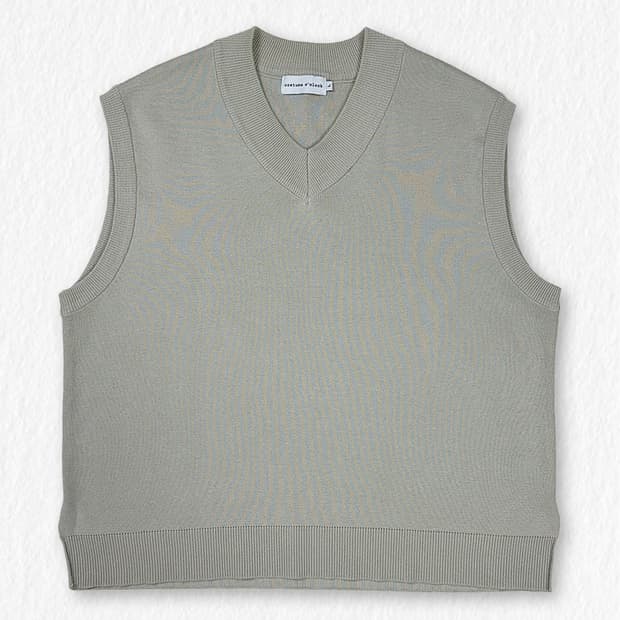 커스텀어클락 니트 베스트