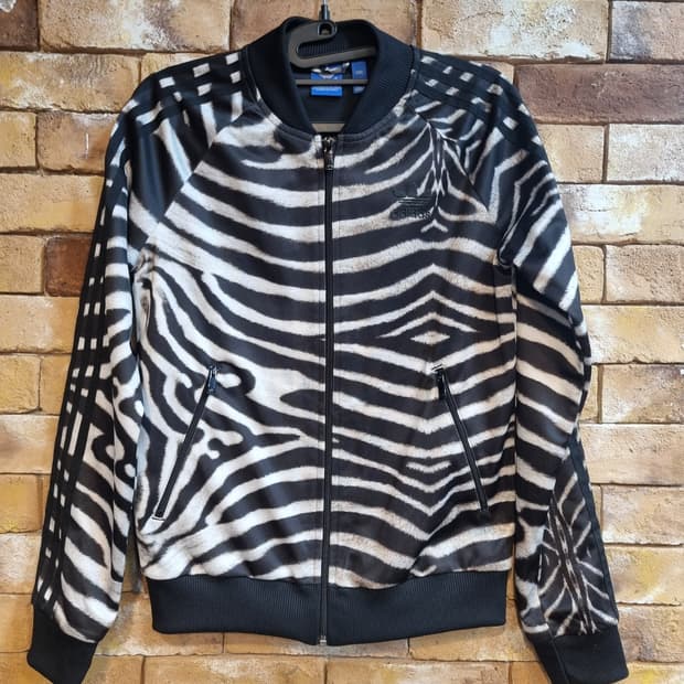 아디다스 제브라 패턴 트랙 자켓