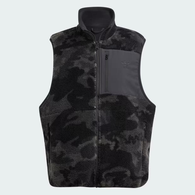 아디다스 그래픽 카모 리버서블 플리스 베스트 조끼