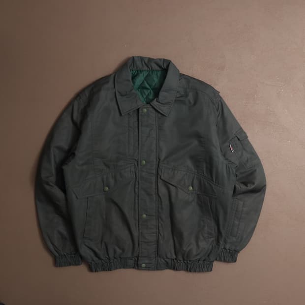 90's 일본빈티지 블루종 봄버자켓 A1861